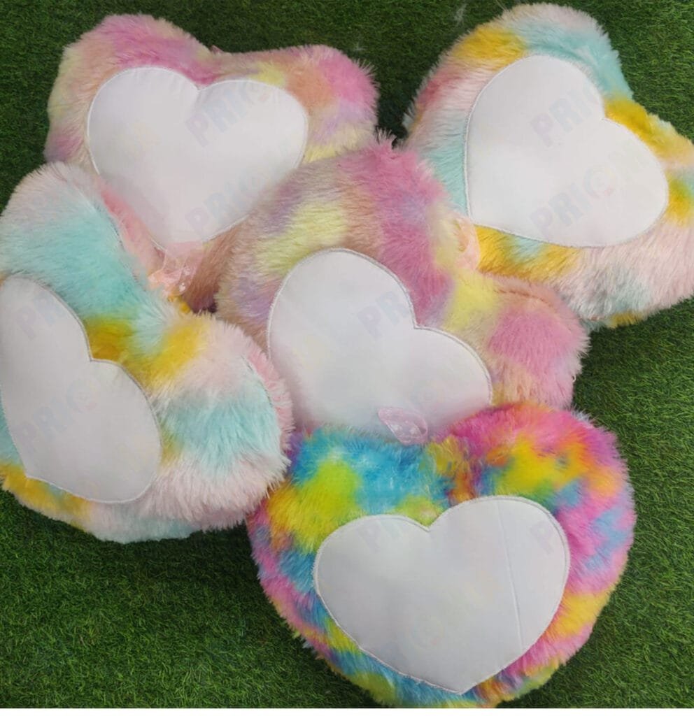 Sublimation Rainbow Fur Cushions