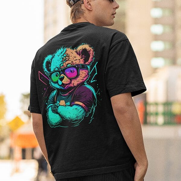 Panda Printed Oversize T-Shirt