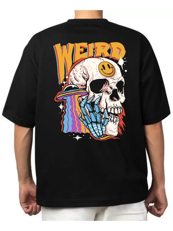 Skull Print Oversize T-Shirt