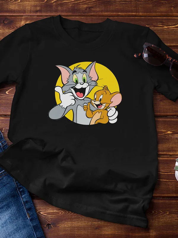 Tom Jerry T-Shirt Classic Cartoon Fashion