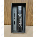 Customized Corporate Combo Gift Pen with Temperature Bottle