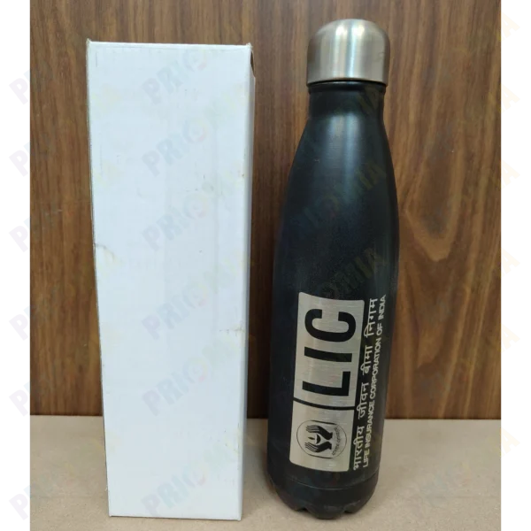Customized Promotional Black Stainless Steel Water Bottle