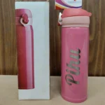 Customized Kids Pink Vacuum Water Bottle