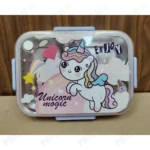 Customized Pink Engraved Kids Lunch Box