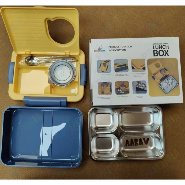 Customized Kids 4 Compartment Lunch Box