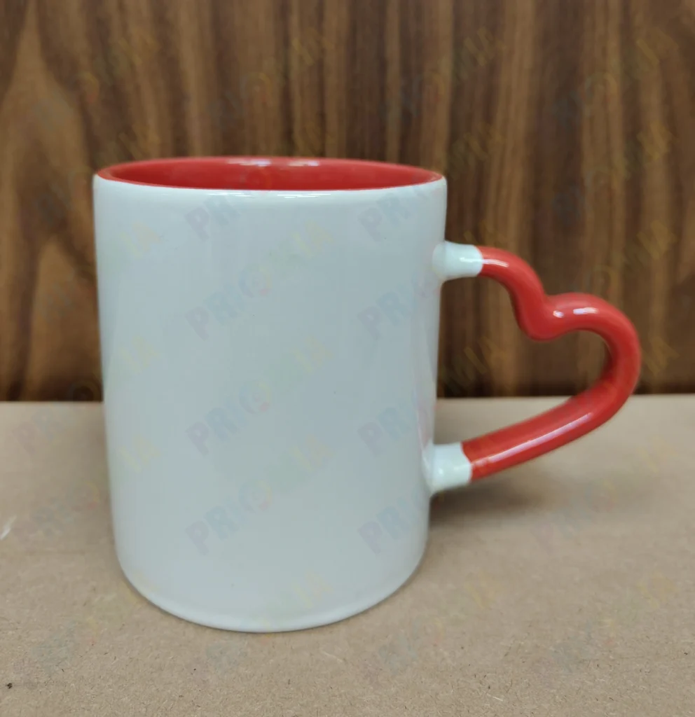 Sublimation Inner Heart Handle Mug