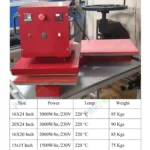 15 x 15 Double Bed Automatic Sublimation Heat Press Machine.