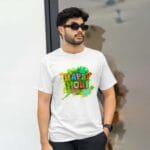 Happy Holi Printed T-shirt