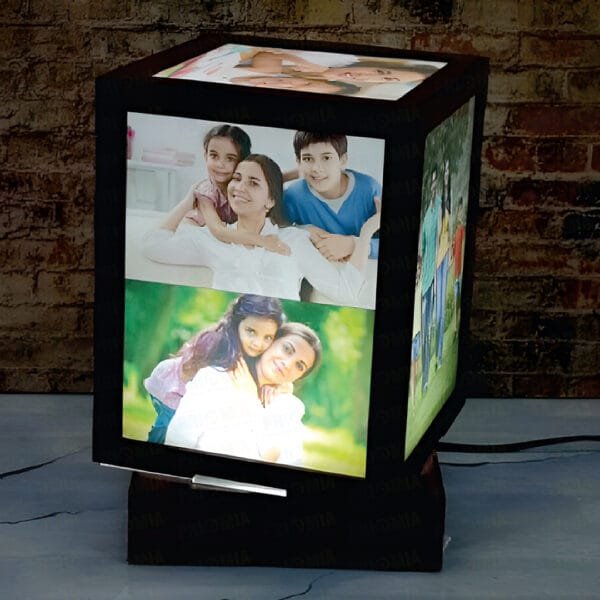 Sublimation Led Wooden Revolving Photo Frame