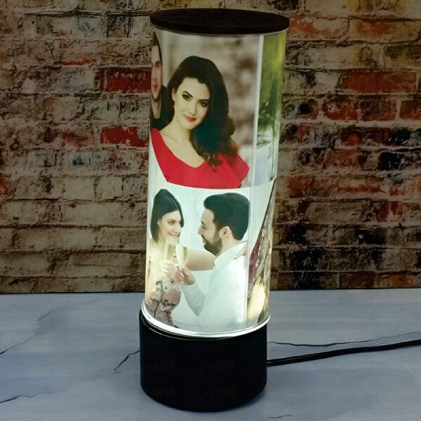 Sublimation Led Wooden Revolving Photo Frame