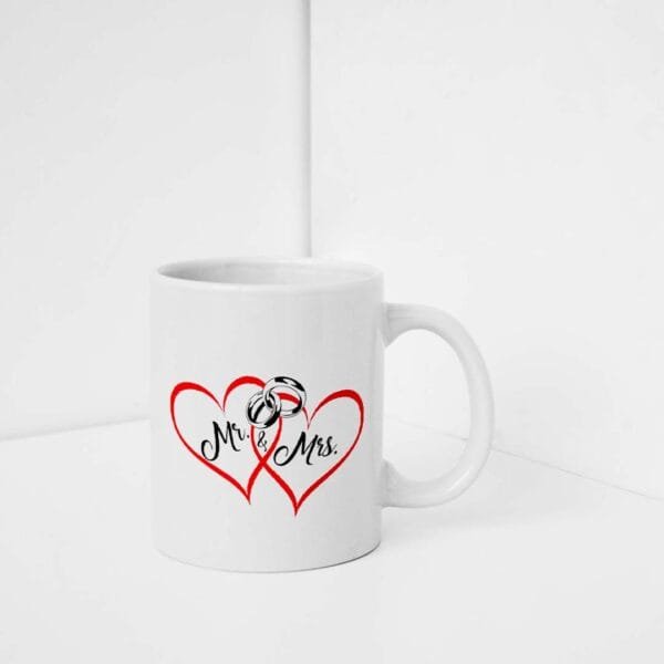 happy anniversary printed mug