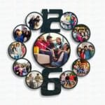 Sublimation MDF Wall Clock Photo Frame 7