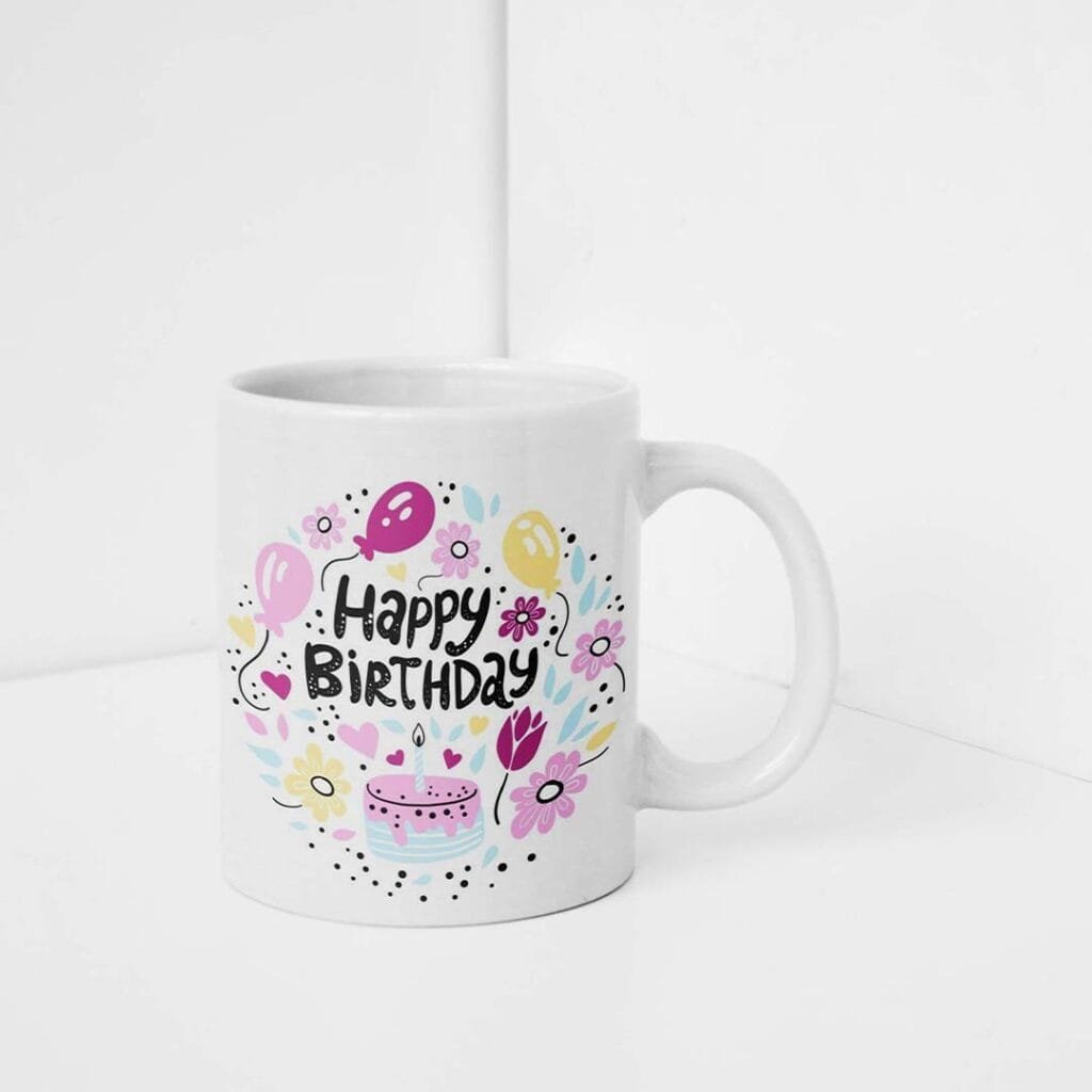 Happy Birthday Printed Mug