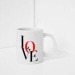 happy anniversary printed mug