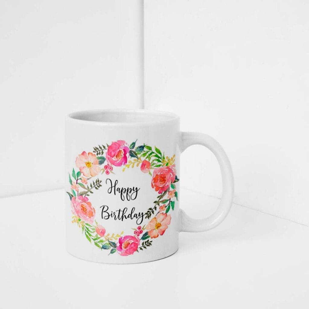 Happy Birthday Printed Mug