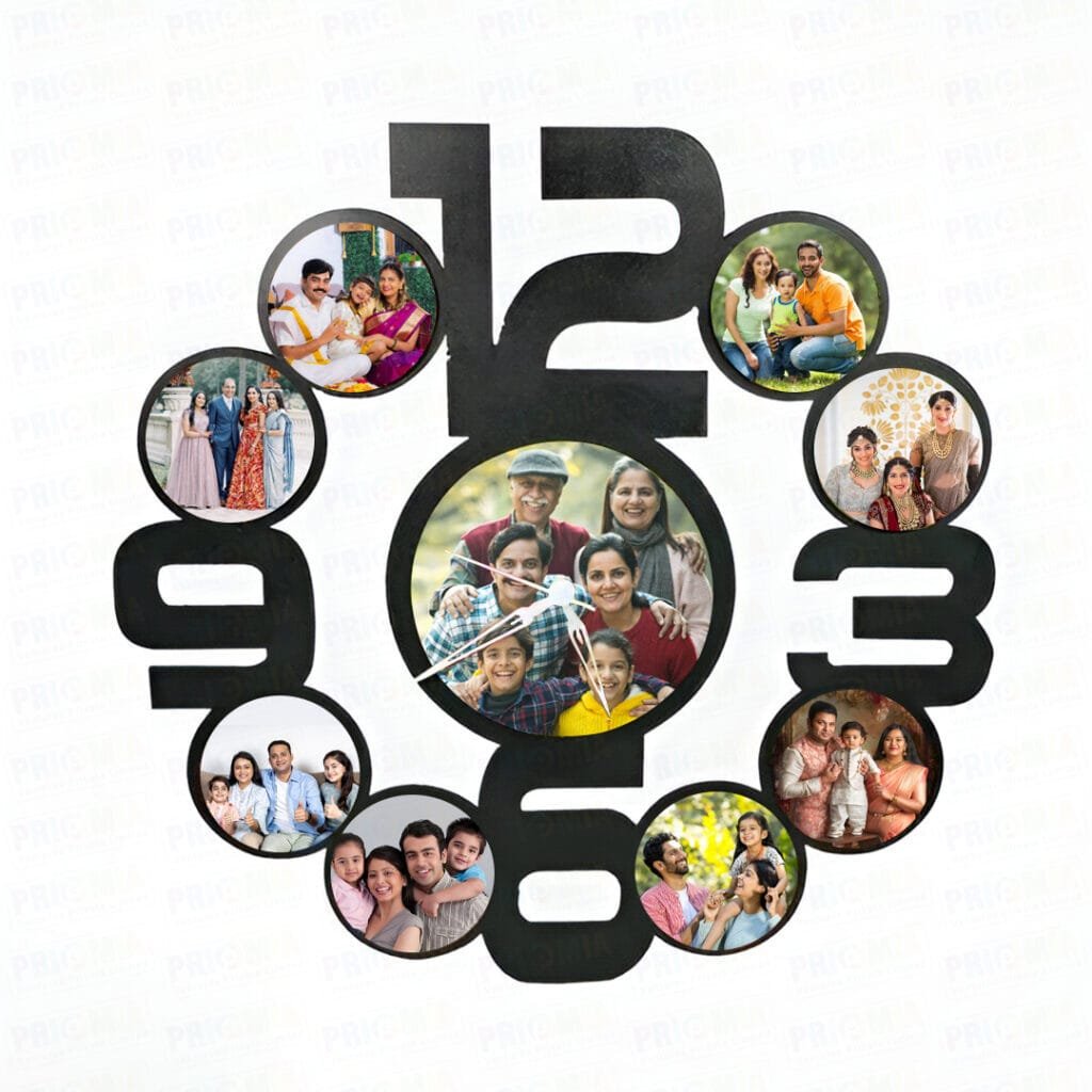 Sublimation MDF Clock Photo Frame