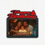 Sublimation MDF Happy Birthday Photo Frame