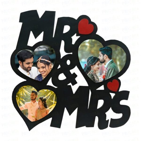 Sublimation MDF Mr. & Mrs. Photo Frame