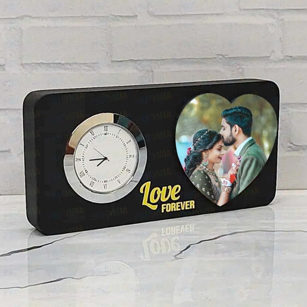 Sublimation Love Forever Clock MDF Photo Frame