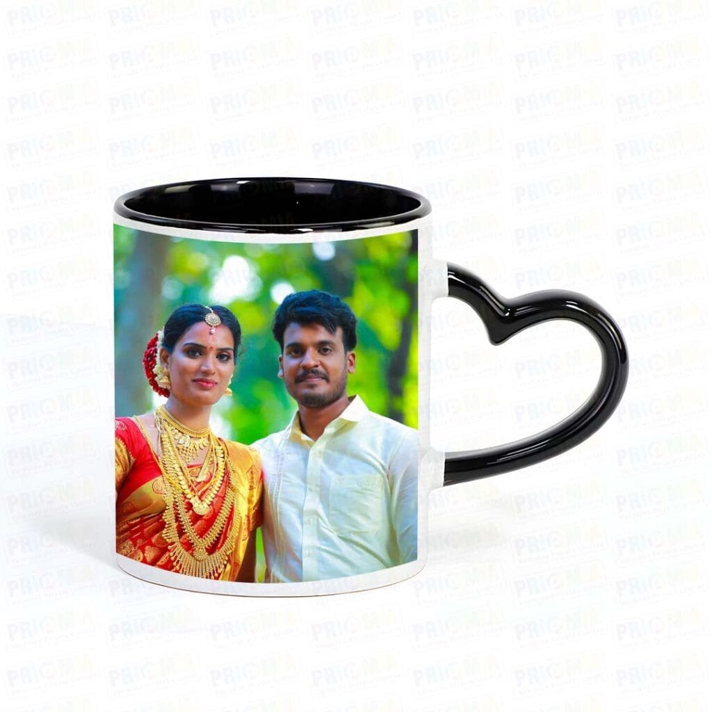 Sublimation Inner Color Heart Handle Mug