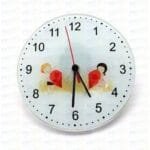 Sublimation Glass Clock Photo Frame Round 8 x8