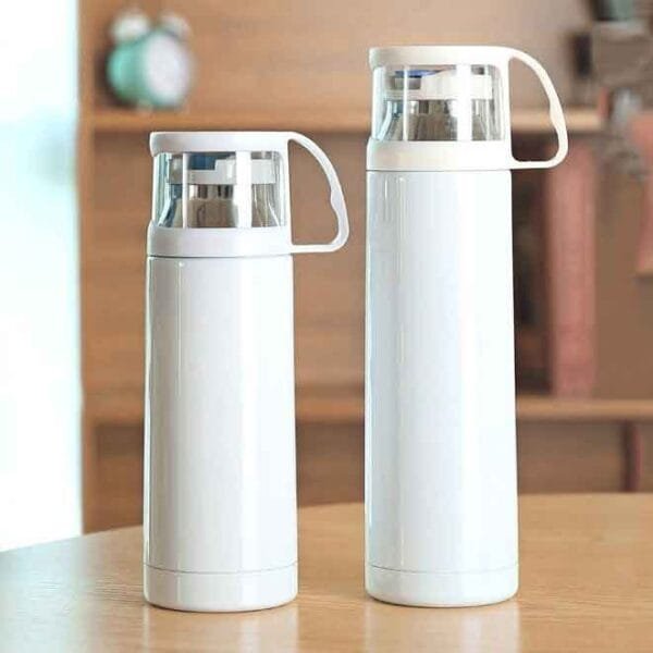 Sublimation Vacuum Bottle With Cup