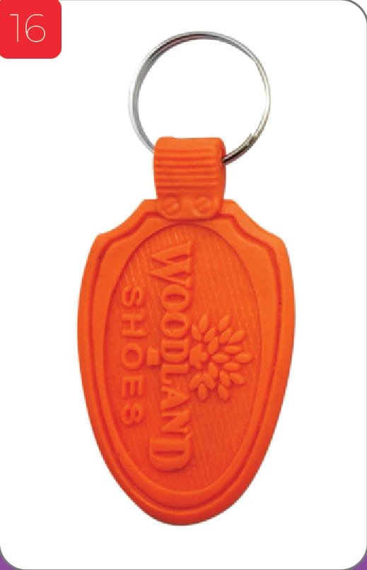 PVC Woodland Customize Keychain