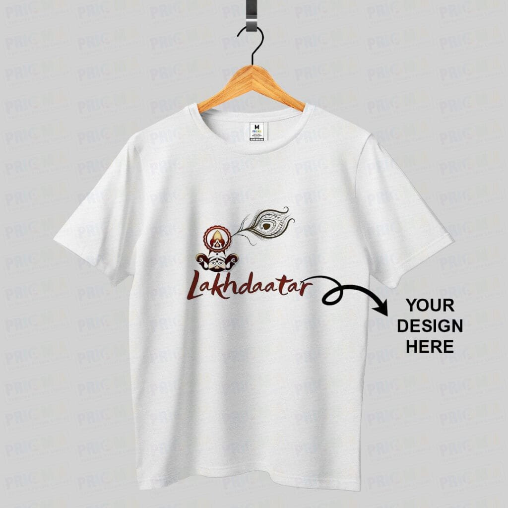 Khatu Shyam Ji Customize White T-shirt