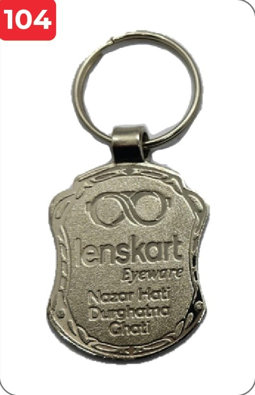 Printed Lenskart Metal Keychain