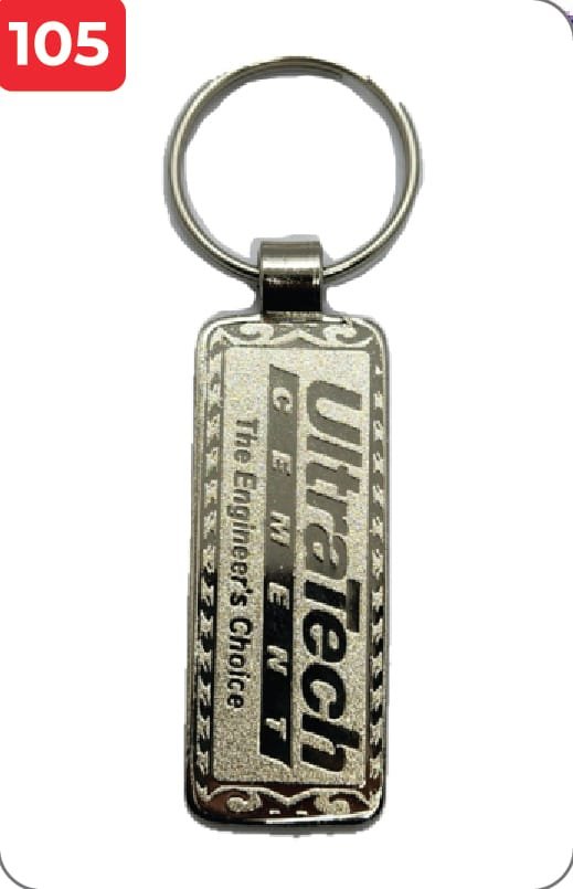 Customize UltraTech Cement Metal Keychain