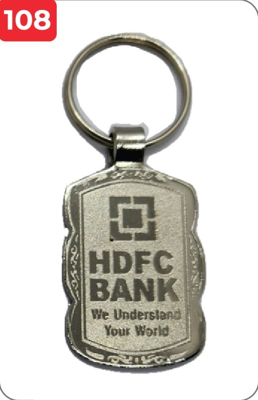 Customize HDFC Bank Metal Keychain