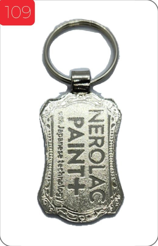 Nerolac Paint Customize Metal Keychain