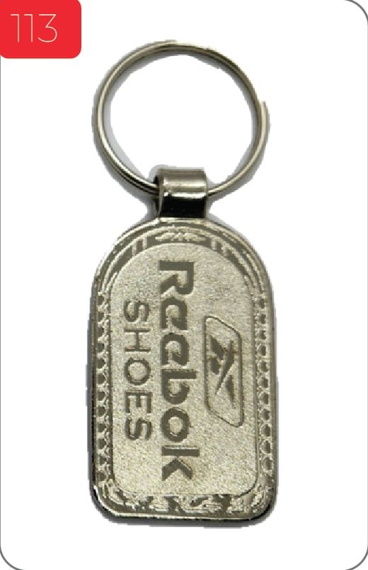 Printed Reebok Shoes Metal Keychain