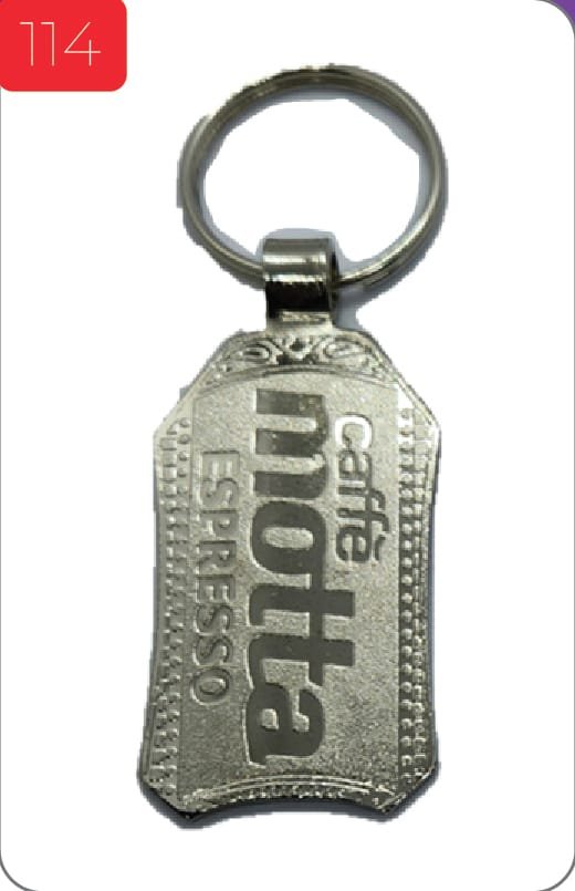 Customized Keychain-100-15 Customize Caffe Motta Metal Keychain