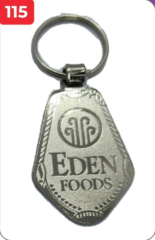 Eden Foods Customize Metal Keychain