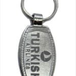Printed Turkish Airlines Metal Keychain