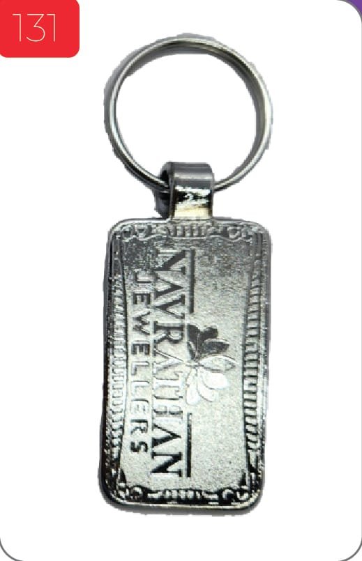 Printed Navrathan Metal Keychain