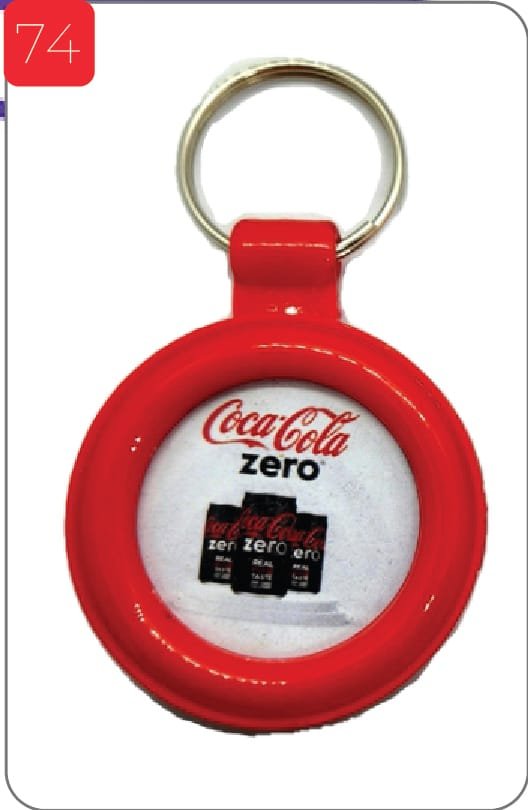 Printed Coca Cola Customize Keychain