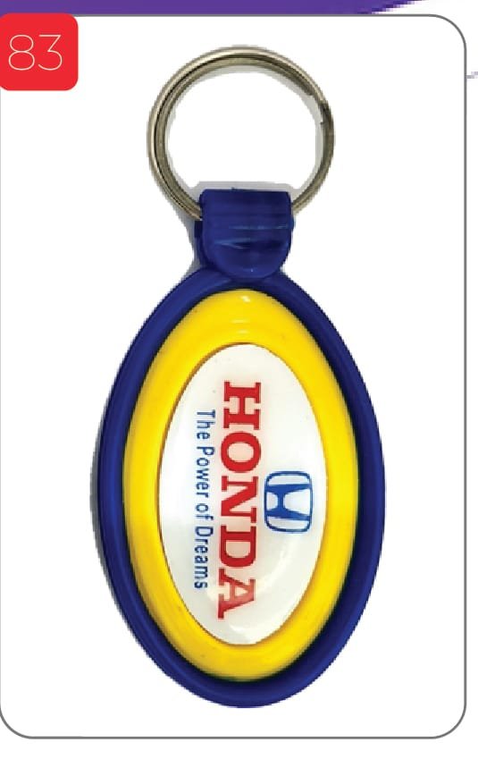 Printed Honda Customize Keychain