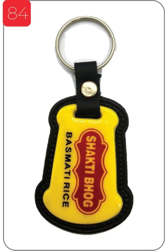 Customized Keychain-84 Customize Shakti Bhog Printed Keychain