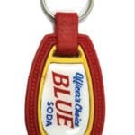 Printed Officer's Choice Blue Customize Keychain